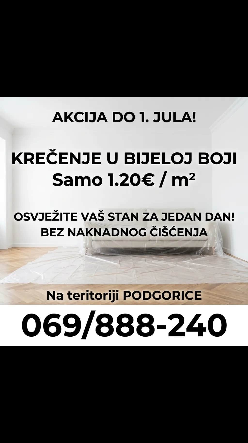 Molerski Akcija krecenje 1.20e / m2