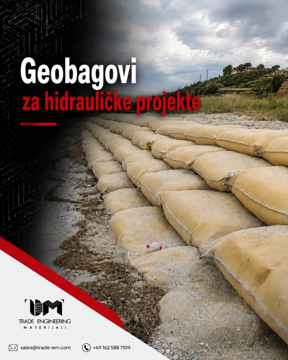 Geobagovi za hidrauličke projekt