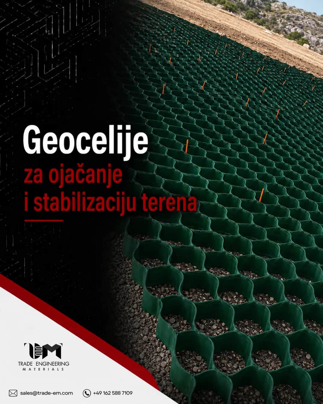 Geocelije za stabilizaciju teren