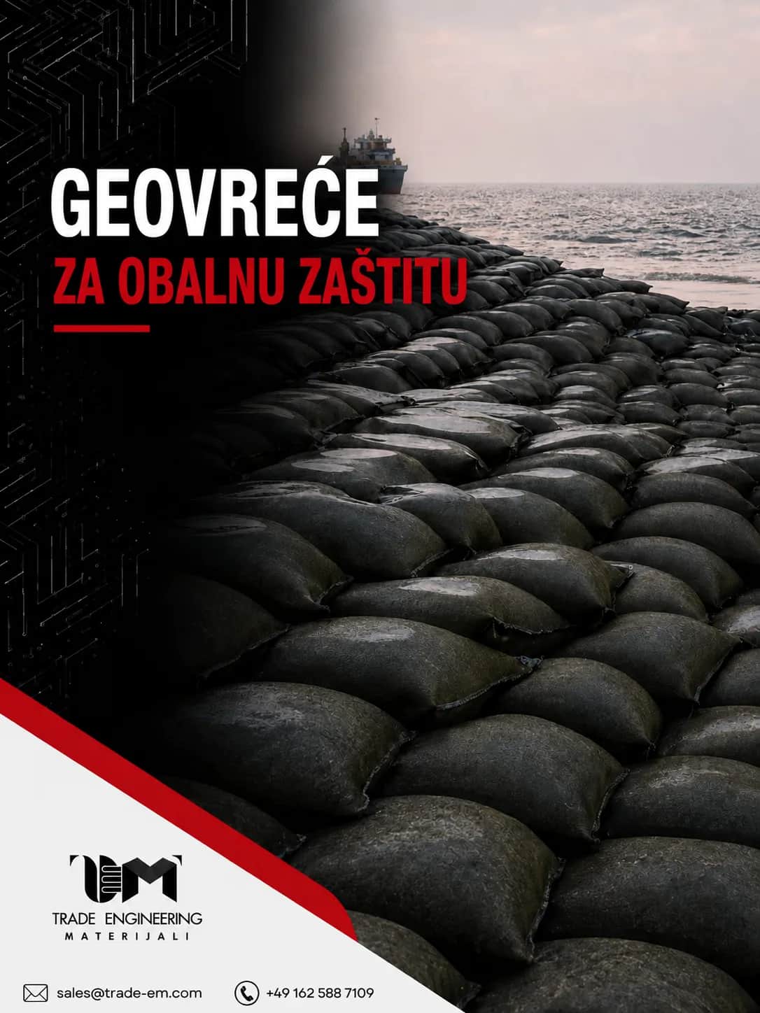 Geo vreće za zaštitu obale